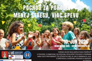 Plagát – Pochod za pohodu – Menej stresu, viac spevu Plagát – Pochod za pohodu – Menej stresu, viac spevu